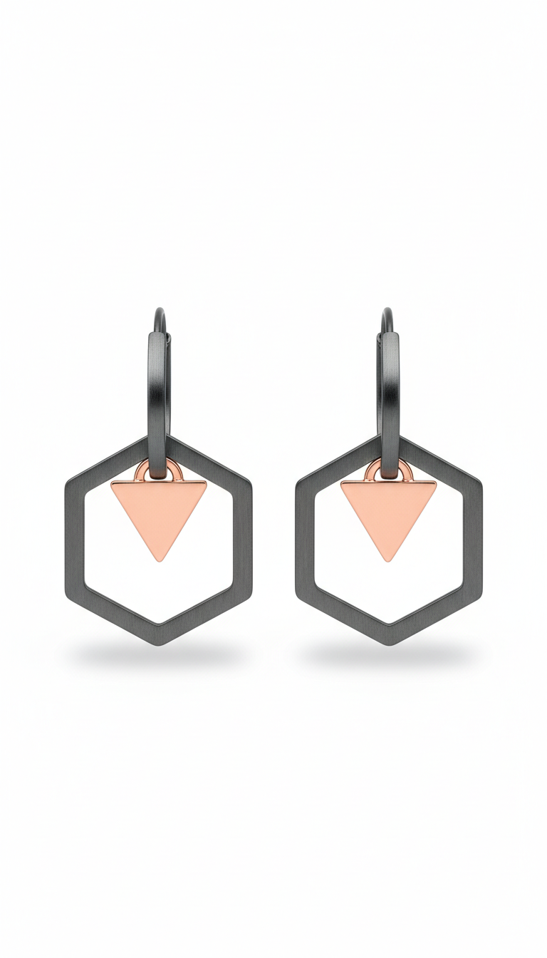 Polished Steel Oval Hoops
