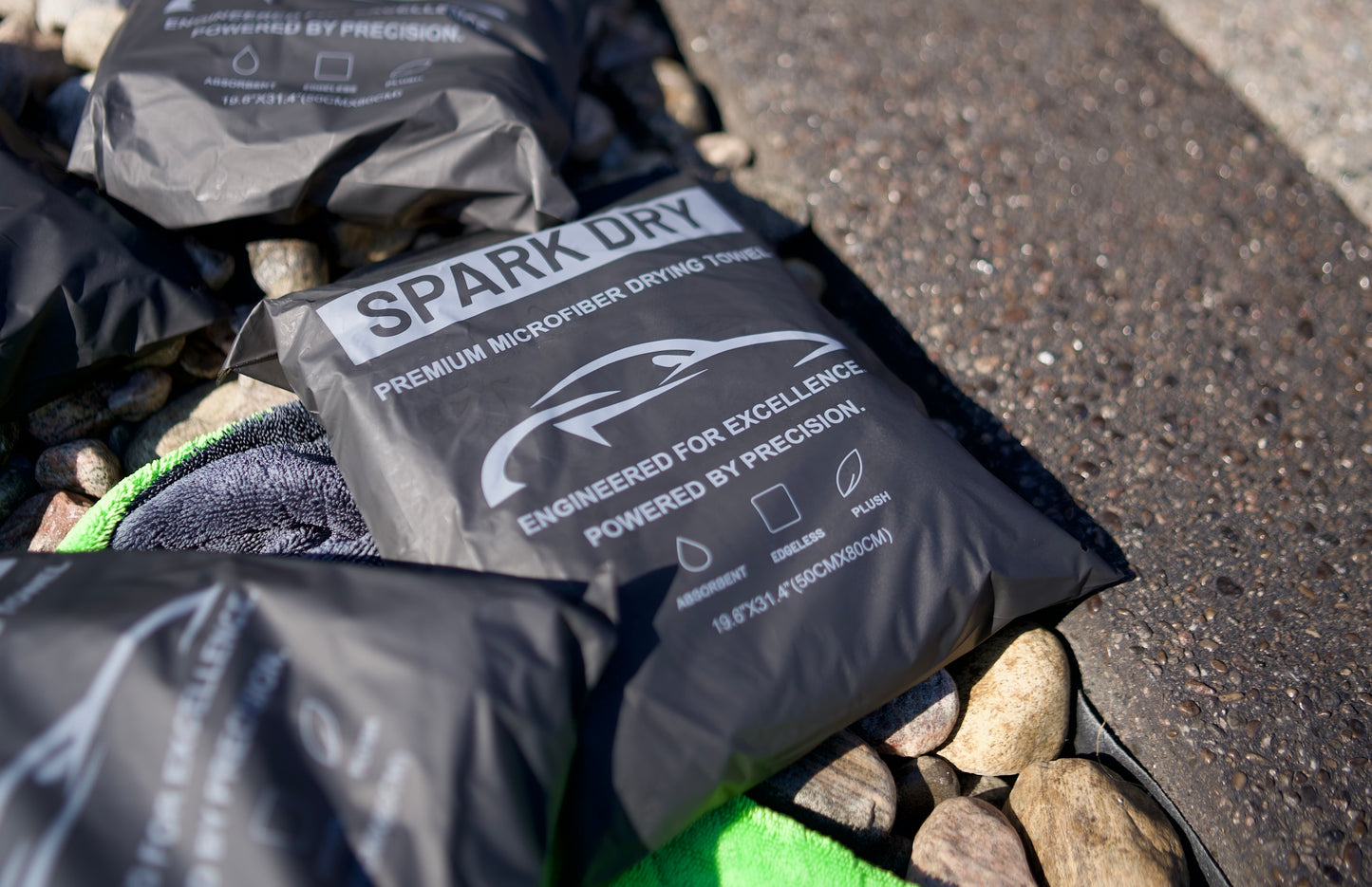 Spark Dry Premium Microfiber Drying Towel (50cm x 80cm) 1400 GSM